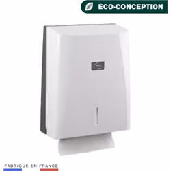 Distributeur Essuie-mains Yaliss blanc Distributeur Yaliss Essuie-mains blanc. Capacité pour 400 à 700 feuilles (format maxi  ...