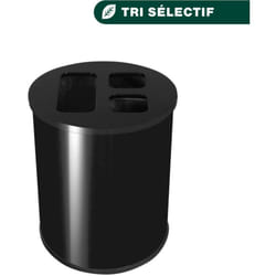 JVD - Collecteur 40L noir 3 bacs - Matériel professionnel
