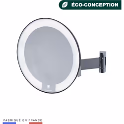 Miroir lumineux Cosmos bras plat Miroir Cosmos lumineux à bras plat avec une vision grossissante x5. Fonctionne avec 1 pile l ...