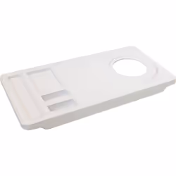 Plateau Maestro blanc percé Plateau Maestro blanc percé avec encoches pour sachets intégrées, résistant aux brûlures et finit ...