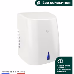 Sèche-mains Air pulsé Copt'Air blanc Sèche-Mains Copt'Air blanc à faible consommation électrique et anti-vandalisme (capot en ...