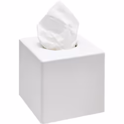 Sanibox boîte mouchoirs carrée blanche Sanibox - Distributeur carré pour boîte de mouchoirs en ABS finition blanc Les + produ ...
