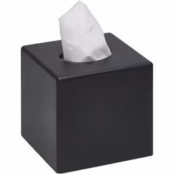 Sanibox boîte mouchoirs carrée noire mat Sanibox Distributeur carré ABS noir mat pour boîte mouchoirs Les + produits: Gamme c ...