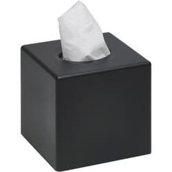 JVD - Sanibox boîte mouchoirs carrée noire mat - Matériel professionnel