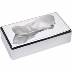 Sanibox boîte mouchoirs rect. chromée Sanibox Distributeur rectangulaire ABS chromé pour boîte mouchoirs Les + produits: Gamm ...