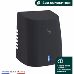Sèche-mains - Copt'Air noir Sèche-Mains Copt'Air noir à faible consommation électrique et anti-vandalisme (capot en aluminium ...