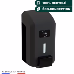Distributeur Savon Mousse Cleanline noir Distributeur de Savon mousse Cleanline noir 700 ml avec bouton poussoir et un réserv ...
