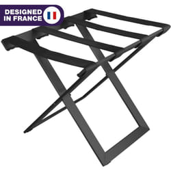 JVD - Rack à bagage en acier Compact et design noir - Matériel professionnel