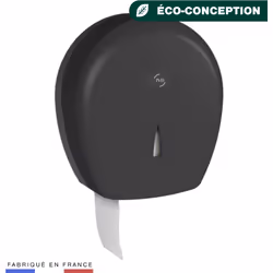 Yaliss Jumbo 400 noir mat Distributeur de Papier Hygiénique Yaliss JUMBO pour bobine de 400m Noir mat. Fermeture sécurisée av ...