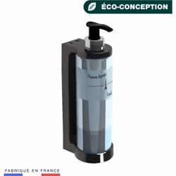 Distributeur savon ISISS noir Distributeur de Savon ISISS noir 300 ml avec son réservoir verrouillé par clé. Débit de 1 ml pa ...
