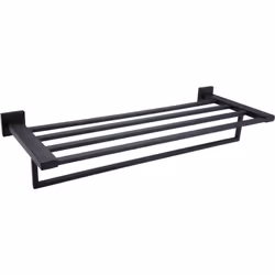 Argo rack porte-serviettes noir mat Rack porte-serviettes Argo en inox 304 finition noir mat (4 barres) Les + produits: Desig ...