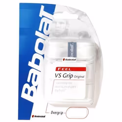 Surgrips de tennis BABOLAT Vs Original x3 - Blanc - Adulte Mixte - 0.40mm