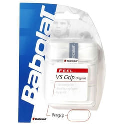 Surgrips de tennis BABOLAT Vs Original x3 - Blanc - Adulte Mixte - 0.40mm