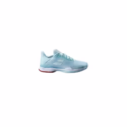 Chaussures de Tennis BABOLAT Femme JET TERE Terre Battue - Turquoise/Blanc/Rouge