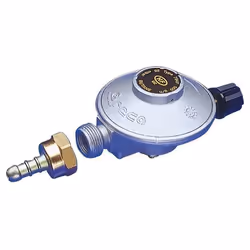 DIPRA Détendeur basse pression + raccord tétine Camping 0.5kg/h 28mbar M16/150
