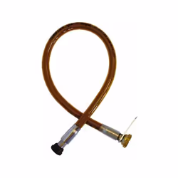 Lyre de raccordement de bouteilles Butane et Propane 70cm NF - lyre inox - pression sortie 20bars - raccord entrée écrou bout ...