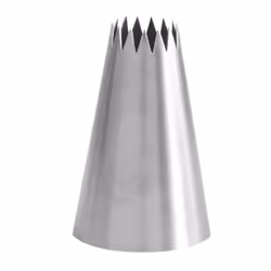 Douille à pâtisserie - GOBEL - 15 dents - Inox - Ø 14 mm - Cylindrique