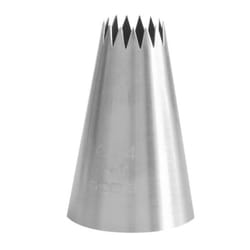 Douille à pâtisserie - GOBEL - 15 dents - Inox - Ø 14 mm - Cylindrique