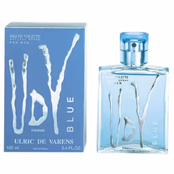 Ulric de Varens UDV Blue Eau De Toilette 100ml, Hommes, 100 ml, Ananas, note verte, citron, lavande, fleur d'oranger, Muguet, ...