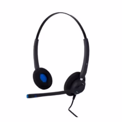 Alcatel-Lucent AH 22 U, Avec fil, Bureau/Centre d'appels, 100 - 6800 Hz, 115 g, Casque, Noir, Bleu