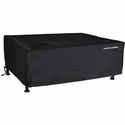 Housse pour plancha - COOKIN GARDEN - L 82 x P 59 x H 21 cm - Polyester noir déperlant et imperméable