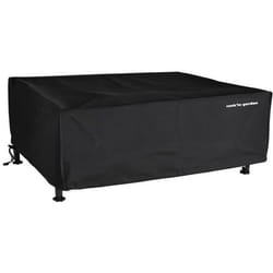 Housse pour plancha - COOKIN GARDEN - L 82 x P 59 x H 21 cm - Polyester noir déperlant et imperméable