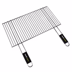 Grille Acier Pour Barbecue Charbon - Cookin Garden - Grille rectangulaire - 57 x 30 cm