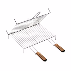 Caractéristiques : -Dimensions : 60 x 40 cm -2 poignées en bambou-Grille en acier-Lavable facilement