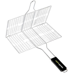 Grille double 6 steacks - COOKIN GARDEN - Cookin Garden - Charbon - 34 x 22 cm - Manche soft Touch