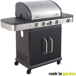 Cook'in Garden FIDGI 4 Barbecue Ensemble de cuisson propane/butane Noir, Acier inoxydable 14500 W