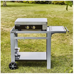 Avec cette plancha à poser équipée de 2 brûleurs en inox (puissance totale 7 kW) vous pourrez profiter d'une cuisson saine et ...