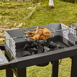 Cook'in Garden EASY 60 Barbecue Chariot Charbon de bois (combustible) Noir - Vue supplémentaire 12