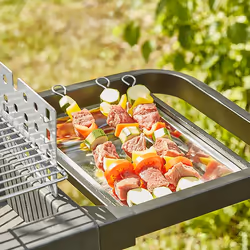 Cook'in Garden EASY 60 Barbecue Chariot Charbon de bois (combustible) Noir - Vue supplémentaire 5
