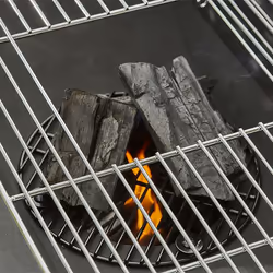 Cook'in Garden EASY 60 Barbecue Chariot Charbon de bois (combustible) Noir - Vue supplémentaire 8