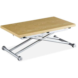Table basse relevable Carrera Chêne clair