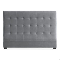 Tête de lit Luxor 160cm Velours Argent