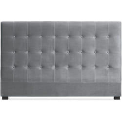 Tête de lit Luxor 180cm Velours Argent