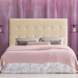 Tête de lit Luxor 160cm Velours Beige
