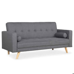 Canapé convertible clic-clac scandinave Slow tissu Gris foncé