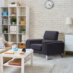 Fauteuil Barth Tissu Noir