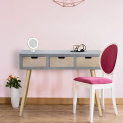 Console scandinave 3 tiroirs Tatum Gris