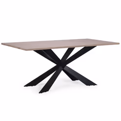 Table - MENZZO - STARO - Chêne clair - Rectangulaire - 10 personnes - Aspect bois