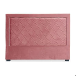 Tête de lit Meghan 160cm Velours Rose - MENZZO - Elégance - Chic - Coutures décoratives