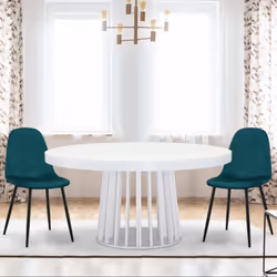Lot de 4 chaises Gao Velours Vert
