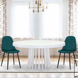 Lot de 4 chaises Gao Velours Vert