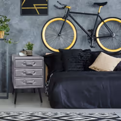 Commode 3 tiroirs Bardo Simili P.U. Gris