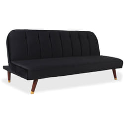Canapé convertible clic-clac Olympia Velours Noir