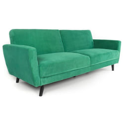 Canapé convertible clic-clac Refresha Velours Vert