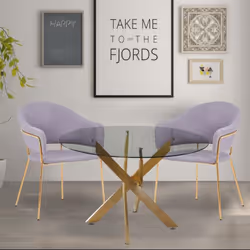 Lot de 2 chaises/fauteuils Ulrick Tissu Gris
