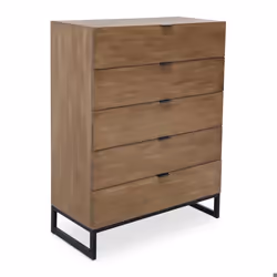 Commode 5 tiroirs Panara Chêne Clair
